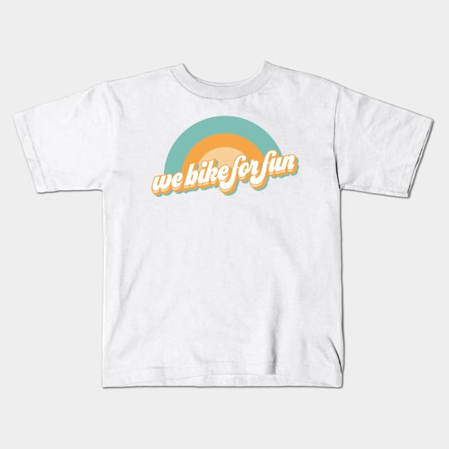 We Bike For Fun - Whiteout! Kids T-Shirt by WeBikeForFun